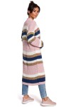 sweter w kolorowe paski