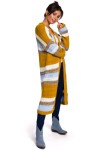 sweter w paski dlugi damski