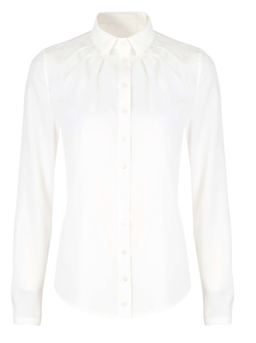 elegancka koszula ecru do biurowych stylizacji