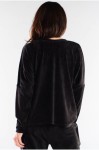 czarna luźna bluzka damska z długim rękawem na co dzień.jpg