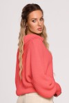 wygodny sweter damski w obszernym fasonie z luźnymi rękawami do trenczu na jesień.jpg