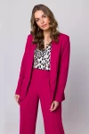 elegancki model śliwkowej marynarki bez zapinania.webp