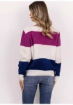 wygodny sweter w wielokolorowe paski.webp