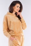 bluza damska z kapturem welur