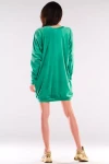 sukienka dresowa luźna zielona