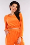 pomarańczowa bluzka damska na co dzień