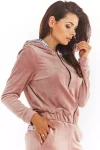 modna bordowa bluza dresowa