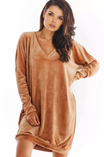 luźna bordowa sukienka dresowa