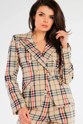 wzorzysta marynarka w stylu retro