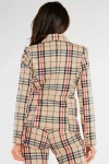 klasyczna damska marynarka w kratkę