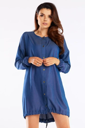 Stylowa sukienka casual z regulowanym dołem