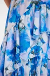 elegancka sukienka maxi z falbankami