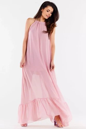 sukienka maxi na ramiączkach