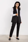 elegancka czarna kamizelka bez rękawów do biura.webp