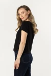 bluzka damska basic elegancka krótki rękaw.webp