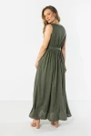 khaki sukienka maxi z lnu.webp