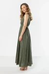 lniana sukienka maxi khaki.webp