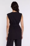 czarny elegancka kamizelka damska do spodni.webp