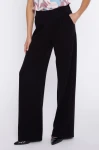 czarny spodnie damskie smart casual szerokie.webp