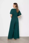 zieleń kombinezon damski z szerokimi nogawkami typu wide leg.webp