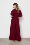 bordo kombinezon damski z szerokimi nogawkami typu wide leg.webp