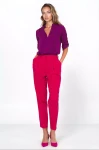 Wizytowa bluzka z dekoltem w serek fiolet.webp