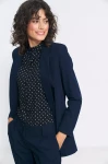 Marynarka damska z klapami do eleganckich stylizacji granat.webp