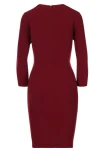 Elegancka sukienka damska ołówkowa z dekoltem V.webp