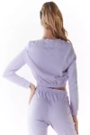 Bluza damska crop z elastycznym ściągaczem u dołu.webp