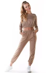 Damska bluza crop z elastycznym wykończeniem dołu.webp