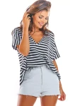 bluzka oversize w paski