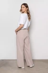 Spodnie damskie wide leg z elastycznym pasem beż.webp