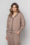 Luźna bluza damska w stylu casual latte.webp