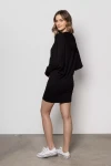 Sukienka oversize o sportowym fasonie czarny.webp